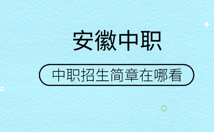 安徽中职招生简章在哪里看？