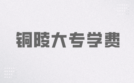 安徽中专学校里铜陵中专上铜陵大专学费多少？