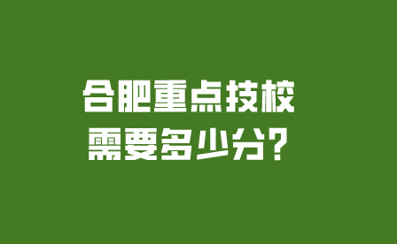 合肥重点技校需要多少分