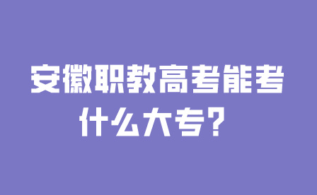 安徽职教高考